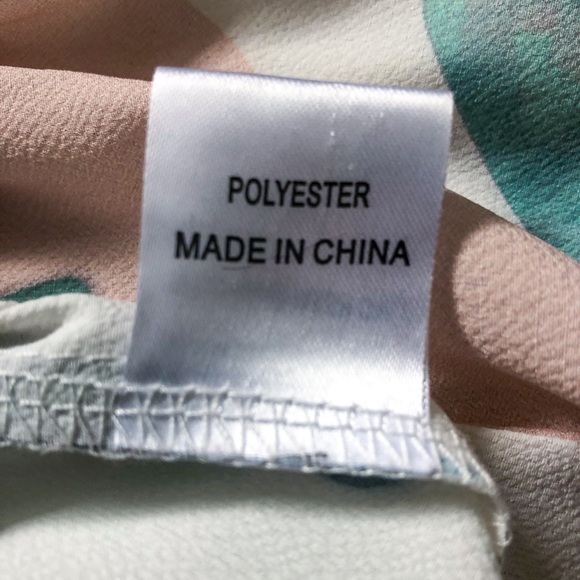 White Fox Boutique off shoulder palm print top - Picture 5 of 5